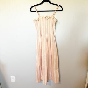 Faherty Lakeview Organic Cotton Gauze
Striped Midi dress‎ size xs